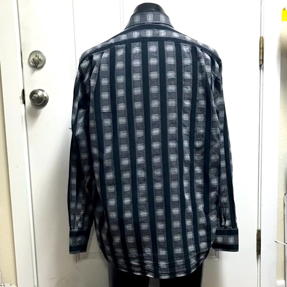 luciano visconti mens XXL  plaid button shirt - Picture 2 of 4